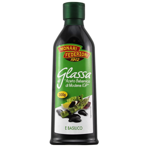 Glaze with balsamic vinegar with basil flavour MONARI FEDERZONI 250ml