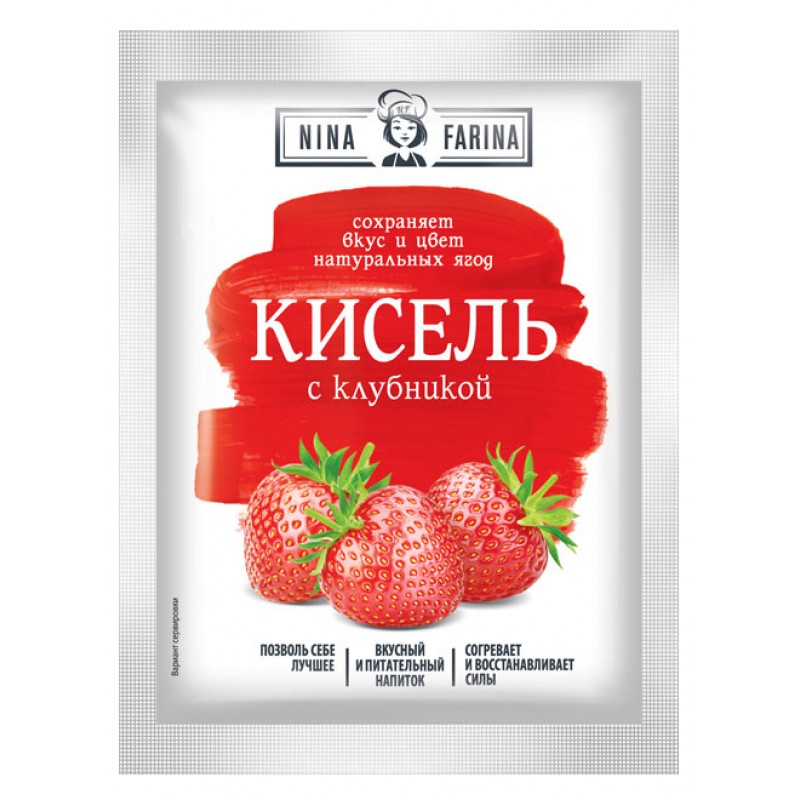 Strawberry kissel Nina Farina 4607024897935 Drinks