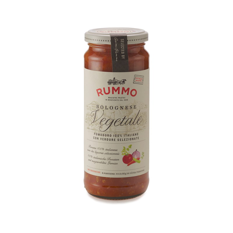 Tomato sauce with soy and vegetables RUMMO 340g Balsamics, condiments and sauces