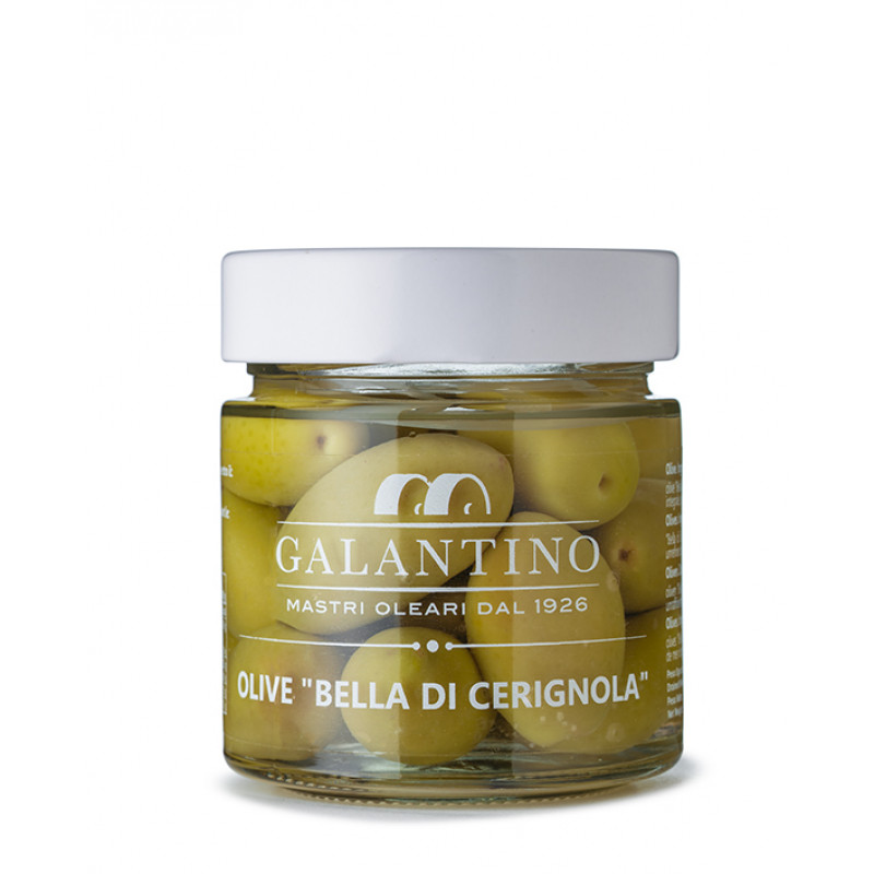 оливки «BELLA DI CERIGNOLA» GALANTINO 200г Консервированные продукты, 8010835001891