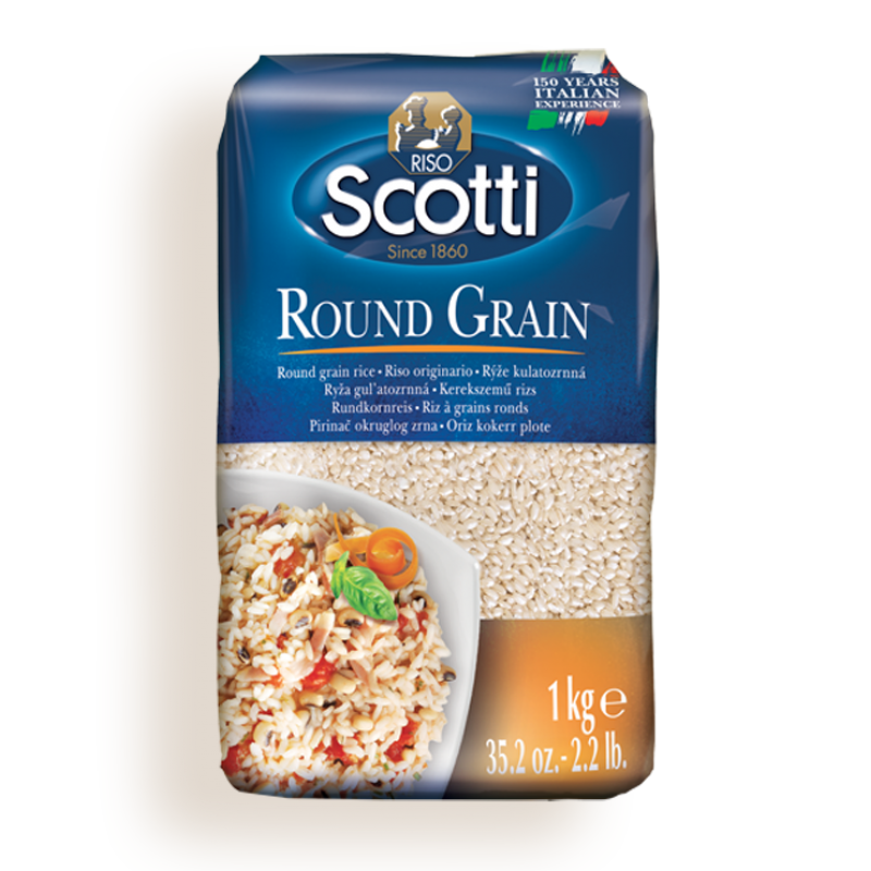 rice ROUND GRAIN RISO SCOTTI 1kg Rice and pasta