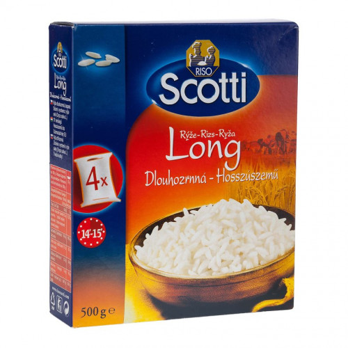  rice LONG GRAIN RISO SCOTTI 4x125г