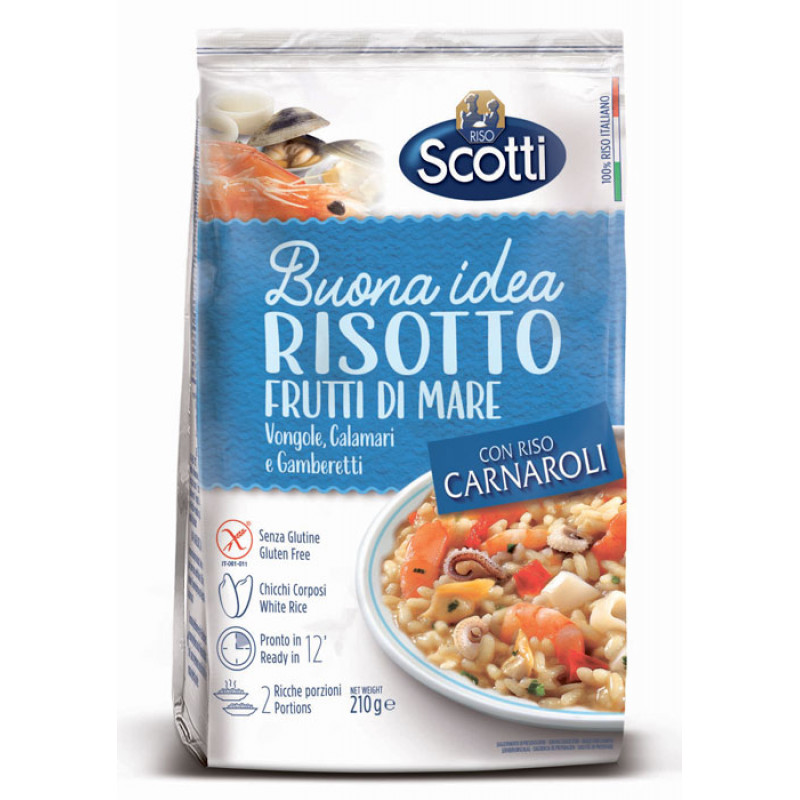 Risotto FRUTTI DI MARE RISO SCOTTI 210g Rice and pasta