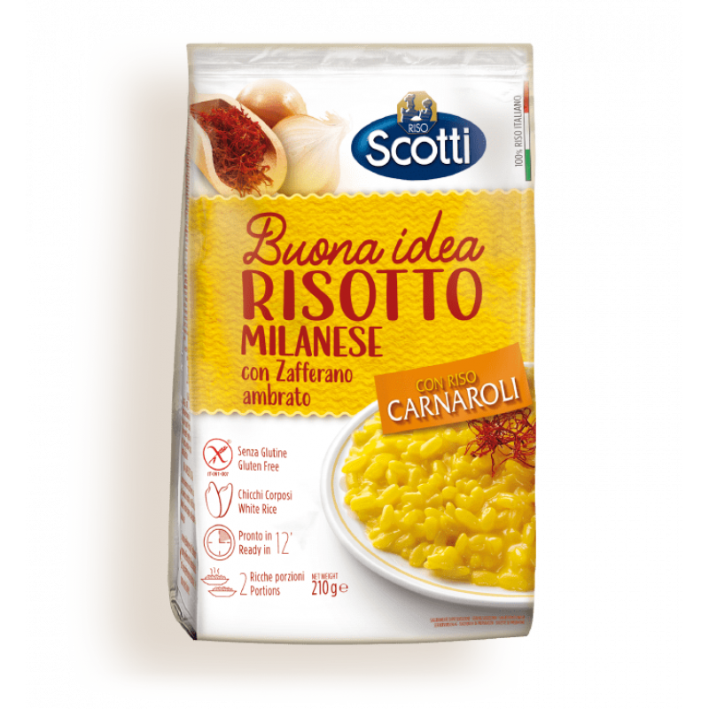 Risotto MILANESE RISO SCOTTI 210g Rice and pasta