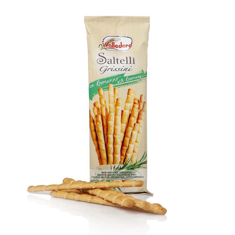 Grissini with rosemary VALLEDORO 100g Snacks, chips