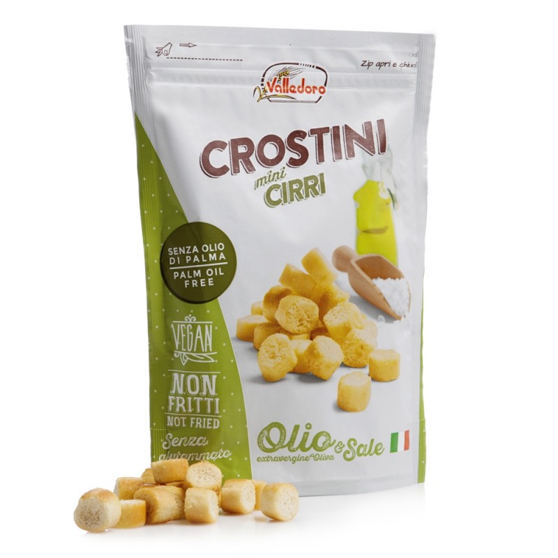 Croutons Mini Cirri VALLEDORO 100g Snacks, chips