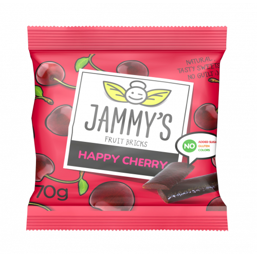 cherry taste pastilles HAPPY CHERRY JAMMY'S 70g