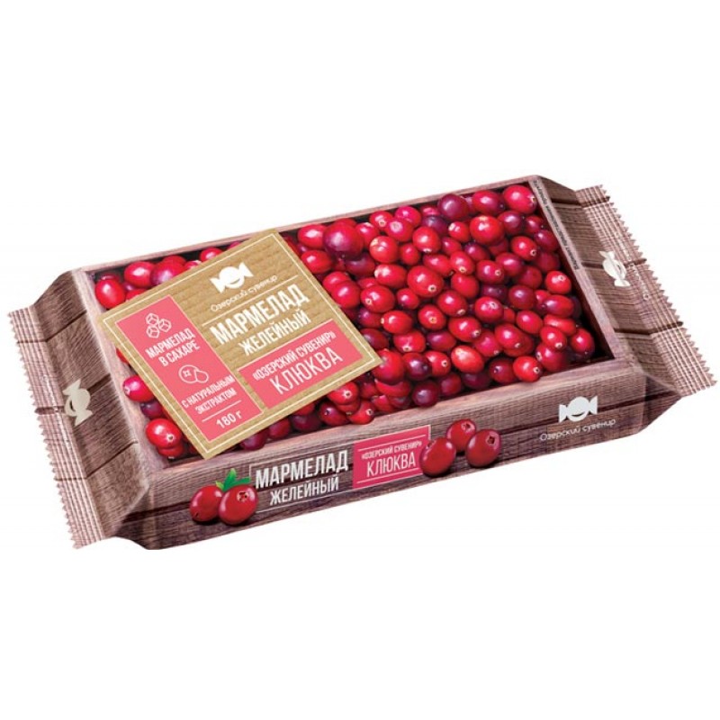 Fruit jelly Cranberry 180g Sweets, 4600452021880