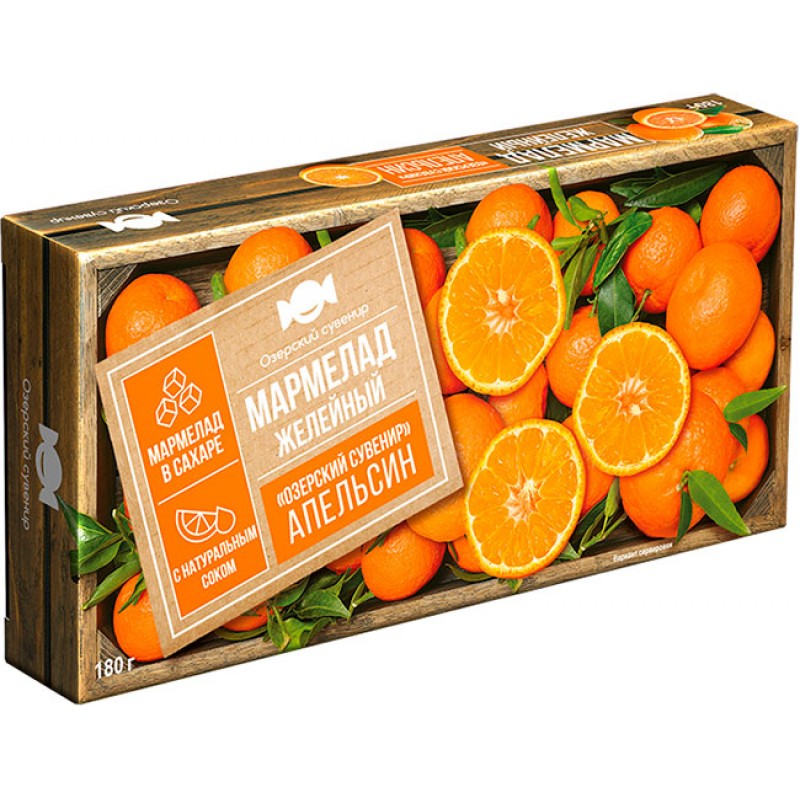 Мармелад фруктовый Апельсин 180г Сладости, 4600452021873