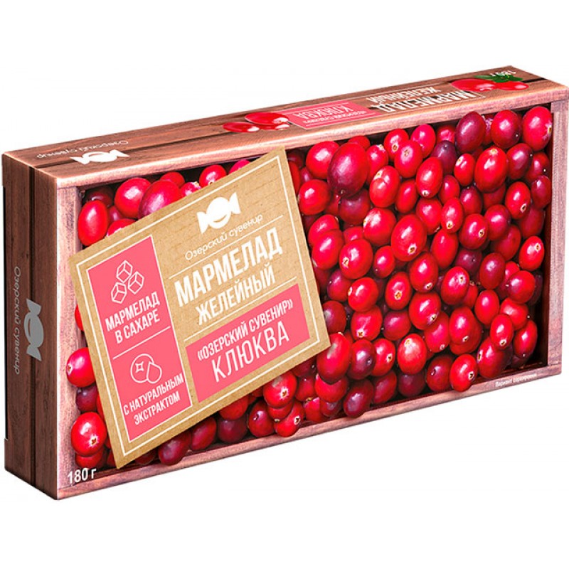 Fruit jelly Cranberry 180g Sweets, 4600452021880