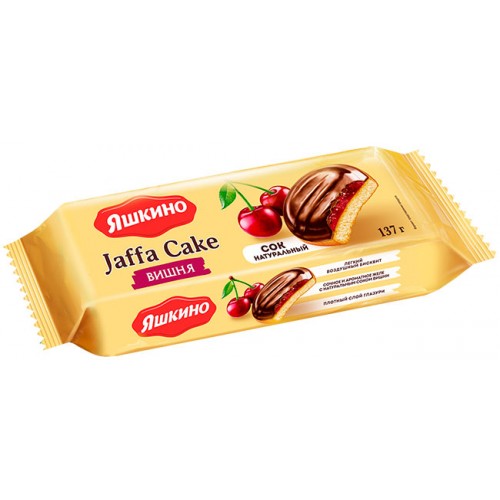 Печенье Jaffa Cake Вишня от ЯШКИНО 137г