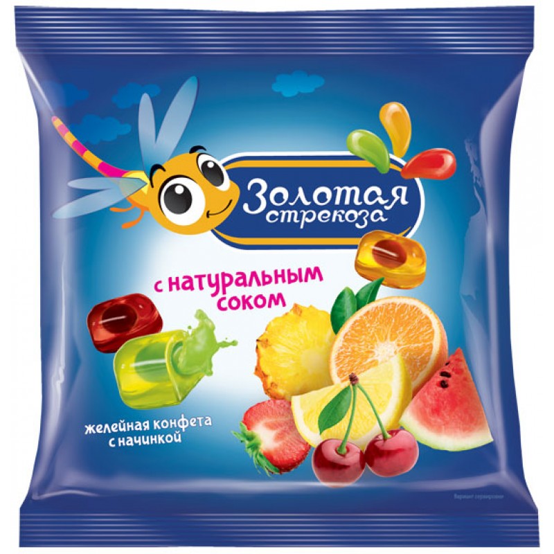 Jelly candies Zolotaya Strekoza 500g Sweets, 4620017454878