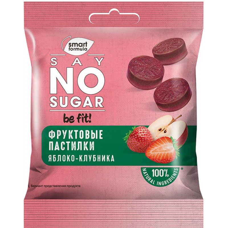 Fruit pastilles Apple – strawberry Smart Formula 30g Sweets, 4620017457565