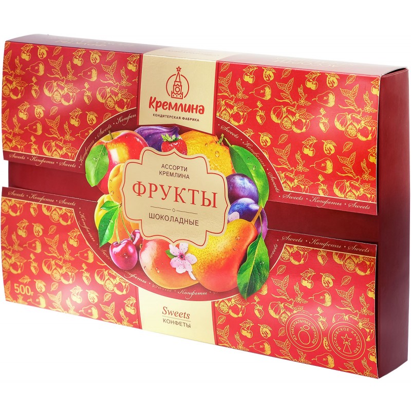 ассорти конфет "фрукты шоколадные" КРЕМЛИНА 500г Сладости, печенье