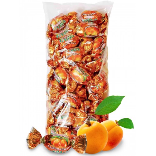 Dried apricots in chocolate KREMLINA 1000g
