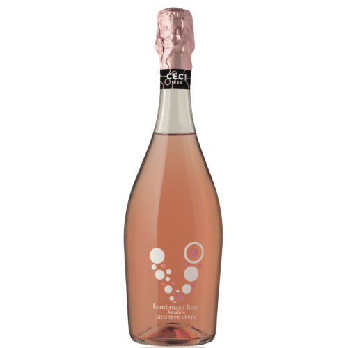Pink semi-sparkling wine LAMBRUSCO ROSA AMABLE GIUSEPPE VERDI CECI 750ml 8.5%