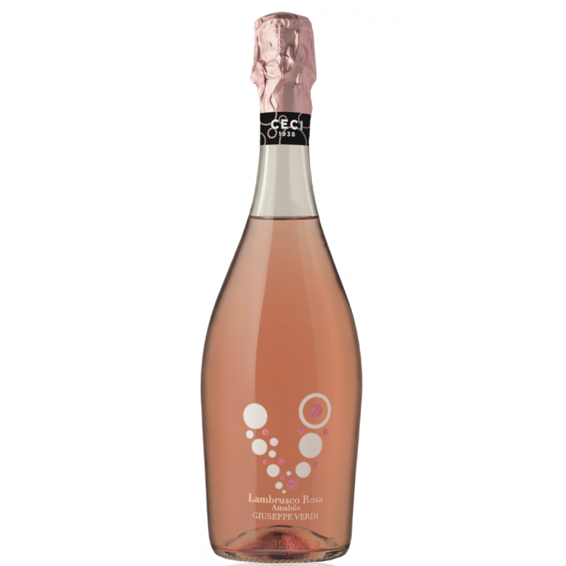 Pink semi-sparkling wine LAMBRUSCO ROSA AMABLE GIUSEPPE VERDI CECI 750ml 8.5% Wine