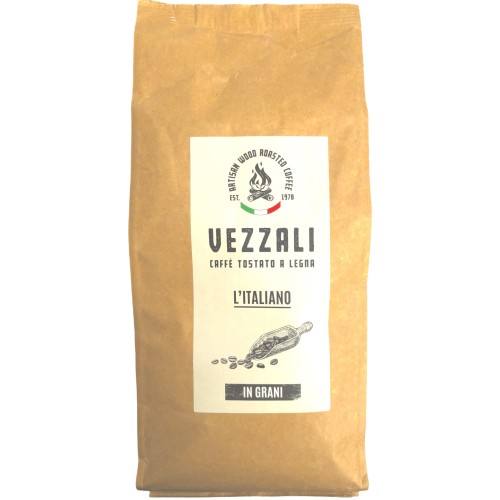 Grain coffee roasted on wood "L'Italiano" Vezzali 500g