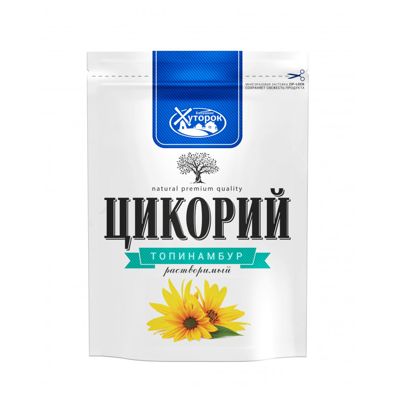 Natural chicory with topinambour "Babushkin hutorok" 100g Tea and coffee